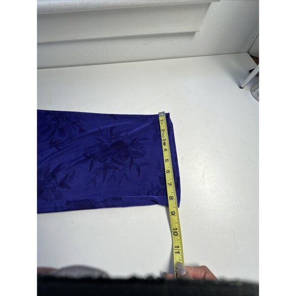 Citiknits 3/4 Sleeve Blouse Top Pants Set Sz L Purple A35020 Lounge Wear VTG - Picture 16 of 16